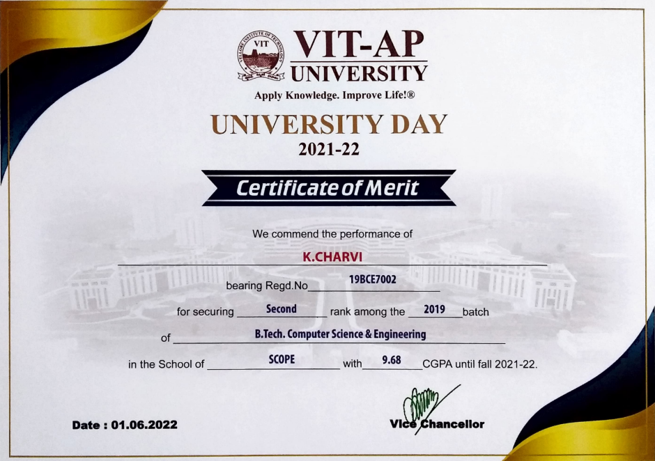 🥈 Academic Excellence Award!  🥳